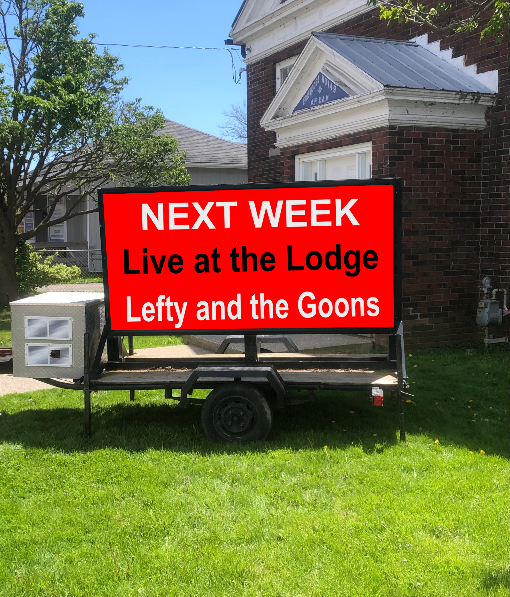 Mobile LED trailer digital sign for events and promotions Southern Ontario